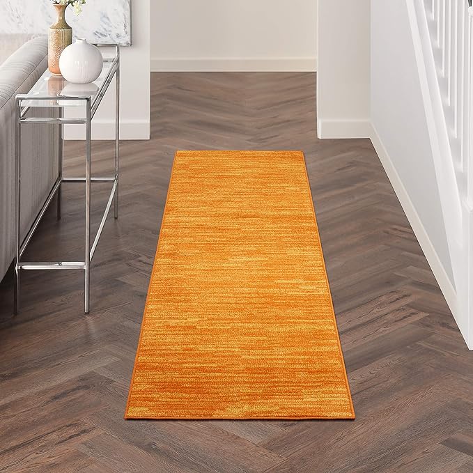 Nourison Home Nourison Essentials Sunburst 2' x 6' Area Rug - Easy Clean, Non Shedding, Bed Room, Living Room, Dining Room, Kitchen (6' Runner)