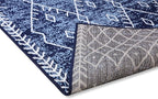Furnish my Place Trellis Pattern Rug - 5 ft. x 8 ft, Navy, Bohemian Rug with Transitional Design