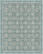 WITSHOCK Living Room Area Rugs 12x15: Soft Non-Slip Backing Washable Rugs Vintage Large Carpet for Bedroom Office Dining Room Kitchen Stain Resistant Home Decor Rug