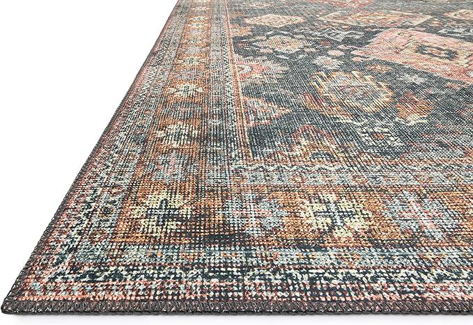 Loloi Skye Collection SKY-10 Sea/Rust 6'-0" x 9'-0" Area Rug