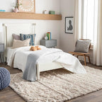 Livabliss Hapsburg Moroccan Shag Area Rug, 4'3" x 5'7", Beige