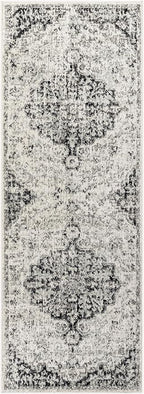 Livabliss Odelia Vintage Bohemian Runner Area Rug,2'7" x 7'3",Black