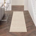 Nourison Home Nourison Essentials Ivory Beige 2'2" x 7'6" Area Rug - Easy Clean, Non Shedding, Bed Room, Living Room, Dining Room, Kitchen (8' Runner)