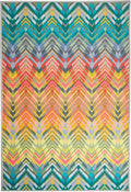 Dash & Albert Seneca Multi Machine Washable Rug, 2 X 3 Feet, Multi Graphic Pattern