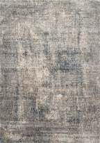 Loloi Teagan Collection TEA-05 Denim/Slate 6'-7" x 9'-2" Area Rug, Large, Soft Neutral Rug, High-Traffic for Living Room, Bedroom, Home Office, Dining Area