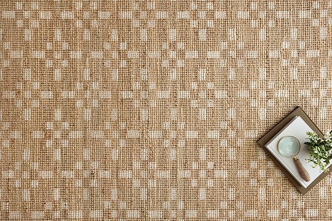 Loloi Chris Loves Julia Judy Collection JUD-07 Natural/Ivory 7'-9" x 9'-9" Area Rug