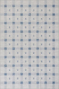 Dash & Albert Valen Plaid Blue Machine Washable Rug, 5 X 8 Feet, Blue/White Plaid Pattern