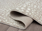Abani Beige Cheetah Print Area Rug Rugs, Arto Collection - Contemporary Durable Accent Rug (8'11"'x12')
