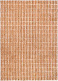 Hand-Tufted 100% Wool Area Rug – Unique Modern Geometric Grid Pattern, Soft Plush Textured Carpet for Living Room, Bedroom, Dining Room & Entryway (Gold, 5' Round)