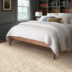 Rugs USA Melrose Cream, 8'6" x 11'6", Handmade, Wool & Cotton, Soft and Cozy, High Traffic, Stain Resistant, Easy Clean, Durable Area Rug for Bedroom, Living Room, Dining Space, Den, Entryway