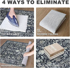 KILOCOCO Hallway Runner 2x7 Rug Runner Printed Vintage Floral Washable Kitchen Runners Non-slip Rubber Backed Runners for Hallways Laundry Room Distressed Boho Rugs for Entryway Bedroom, Navy/Charcoal