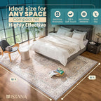 Istana Bedroom Rugs 9x12 - Beige Area Rugs - Foldable Big Rugs for Living Room - Stain Resistant 9 X 12 Rug - Eco-Friendly 9 X 12 Outdoor Rug - Easy to Clean Dining Room Rug 9x12