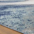 LUXE WEAVERS Spiral Abstract Blue 5x7 Area Rug