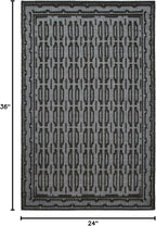 Dash and Albert Campbell Iron Handwoven Wool Rug, 2 X 3 Feet, Neutral/Grey Geometric Pattern - Premium Luxury Hotel Quality Soft Breathable Hypoallergenic Machine Washable Easy Care All Season