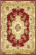 Rugs.com Chateau Collection Rug – 10 Ft Runner Cream Medium Rug Perfect for Entryways, Kitchens, Breakfast Nooks, Accent Pieces