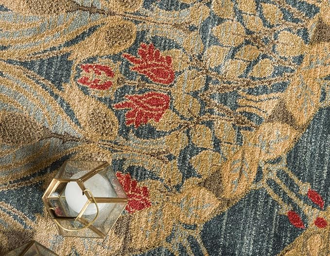 Rugs.com Chelsea Collection Rug – 6' Round Navy Blue Medium Rug Perfect for Kitchens, Dining Rooms