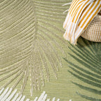 Nourison Home Suncoast Green 9' x 12' Area Rug - Easy Clean, Non Shedding, Bed Room, Living Room, Dining Room, Kitchen (9' x 12')