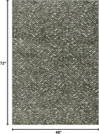 SAFAVIEH Adirondack Collection Area Rug - 4' x 6', Dark Green & Ivory, Chevron Design, Non-Shedding & Easy Care, Ideal for High Traffic Areas in Living Room, Bedroom, Dining (ADR104Y-4)