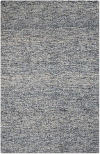 Rugsotic Carpets Hand Tufted Wool ECO-Friendly Area Rugs - 5'x8', Rectangle Shape, Dark & Blue, Solid Plain Design, High Pile Handmade Anti Skid Area Rugs for Living Room, Bed Room (KWC111)