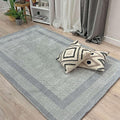 Alfa Rich 5x8 Light Gray Washable Area Rugs for Living Room Bedroom Kitchen Dining Cotton Decor Rug
