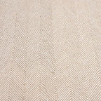 Modern Herringbone Chevron Collection Handcrafted Wool Area Rug - Durable, Zigzag Pattern, for High Traffic, Contemporary Design for Living Room, Bedroom, Dining Room Decor (Sand Beige, 4' x 6')