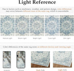 Blue Area Rug 3x5 Washable Vintage Carpet for Entryway Office Soft Retro Kitchen Low Pile Thin Door Mat Non Slip Oriental Medallion Throw Rug for Bathroom Bedroom Dining Living Room