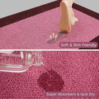 Machine Washable Throw Rug 24" x 36", Non Slip Kitchen Mat for Floor, Absorbent Entryway Rug for Kitchen, Bathroom, Door