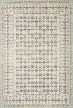 Loloi Rifle Paper Co. Eden Collection EDE-03 Lattice Ivory 5'-0" x 7'-6" Area Rug feat. CloudPile™