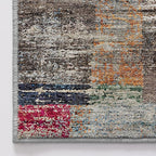 LUMI 5x8 Washable Area Rug for Living Room, Ultra Soft Geometric Rugs Non Slip with Rubber Backing, Low Profile, High Traffic, Stain Resistant Carpets, Ideal for Bedroom, Dining Room, Indoor