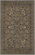 Rugs.com Yasmin Collection Rug – 5' x 8' Gray Medium Rug Perfect for Bedrooms, Dining Rooms, Living Rooms