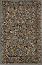 Rugs.com Yasmin Collection Rug – 5' x 8' Gray Medium Rug Perfect for Bedrooms, Dining Rooms, Living Rooms
