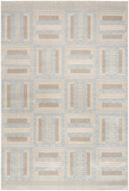 Nourison Home Nordic Grey Multicolor 5' x 7' Scandinavian Area Rug - Easy Clean, Non Shedding, Bed Room, Living Room, Dining Room, Kitchen (5' x 7')