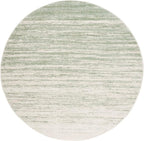 SAFAVIEH Adirondack Collection Area Rug - 3' Round, Sage & Ivory, Modern Ombre Design, Non Shedding & Easy to Clean, Ideal for Living Room, Bedroom, Office, Dining Space (ADR113X)