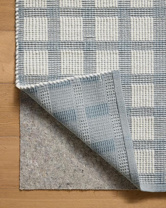 Loloi Magnolia Home by Joanna Gaines Ryder Collection RYD-02 Blue/Ivory 7'-9" x 9'-9" Area Rug