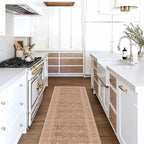 Fame Living Washable Area Rug. Modern Farmhouse. Vintage. Turkish. Bohemian. Distressed. Oriental. Traditional. Rugs for Living Room. Dining. Bedroom. Office. Entryway. Foyer. (860TT, 2'5" x 6'5")