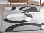 Well Woven Dulcet Bingo Grey Modern Geometric 7'10" x 9'10" Area Rug