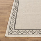 Easy Jute Rugs 2x7 Frame Bone Color Living Room Indoor Outdoor Runner Rug for Patio and Kitchen Rug High Traffic Washable Easy to Clean Solid Boho Woven Design Carpet (2 x 7)