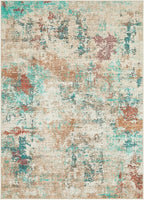 8x10 Christmas Area Rug Living Room Rugs - Washable Neutral Modern Abstract Soft Thin Large Rug Indoor Floor No Slip Rug Carpet for Bedroom Under Dining Table Home Office Decor -Colorful
