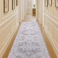 Washable Area Rug. Modern Farmhouse. Vintage. Turkish. Bohemian. Distressed. Oriental. Traditional. Rugs for Living Room. Dining. Bedroom. Office. Entryway. Foyer. (861PP, 2'5 x 9'8)