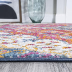 JONATHAN Y Boho Vintage Fuchsia/White Runner Rug, 2x8, Bohemian Flair Medallion, Floral Easy-Cleaning High Traffic for Living Room, Bedroom, Kitchen, Pet-Friendly, Non-Shedding (BMF106C-28)