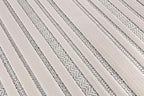 CAMILSON Modern Runner Rug 2x7 Luxury Striped Line Micro Loop Hallway Rugs Soft High-Low Pile Stain Resistant Easy to Clean Non-Shedding Durable Entryway Kitchen Indoor Area Carpet (White)