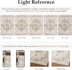 Taupe Runner Rug 2x6 Hallway Kitchen Washable Vintage Carpet Non Slip Retro Distressed Low Pile Soft Oriental Medallion Thin Long Throw Rug for Entryway Bathroom Office Laundry Dining Room
