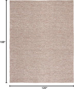 SAFAVIEH Area Rug 10x14 - Natura Collection - Large - Brown, Handmade Wool Blend, Textured Design, Ideal for Living Room, Bedroom, Dining Space (NAT620T)