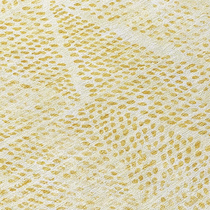 Addison Rugs Chantille ACN591 Wheat 2'3" x 7'6" Indoor Outdoor Hallway Runner Rug, Stain Resistant Washable Kitchen Area Carpet for Bathroom, Laundry and Bedroom Rug