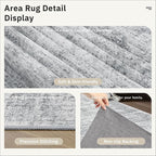 Runner Rug 2'x8' Washable Non-Slip Runner Rugs for Kitchen Bathroom Laundry Room Grey Vintage Floor Carpet Runners for Hallway Entryway