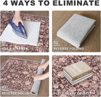 KILOCOCO Small Area Rug 2x3 Entryway Rugs Printed Vintage Red Floral Washable Rug Non-Slip Kitchen Rug Indoor Door Mat, Accent Throw Rugs for Laundry Room Bedside Entrance Holiday Decor