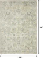 Loloi Skye Collection SKY-14 Natural/Sage 9'-0" x 12'-0" Area Rug