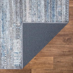Bloom Rugs Washable Non-Slip 5' x 7' Rug - Gray/Blue/Blush Modern Abstract Area Rug for Living Room, Bedroom, Dining Room, and Kitchen - Exact Size: 5' x 7'