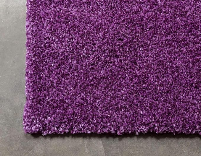 Unique Loom Solo Collection Area Rug - Calabasas (2' 2" x 13' 1" Runner, Violet)