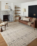 Loloi Darby Collection DAR-06 Sand/Dk. Grey 5'-3" x 7'-6" Area Rug